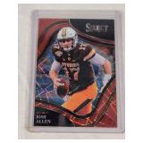 Josh Allen 2022 Panini Select Draft Picks Laser Prizm #169 - Wyoming Cowboys Football Card