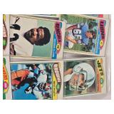 Huge Lot of Vintage Football Cards Featuring Various Players from the 1970s Era Including Teams like Dolphins, Cardinals, and Browns.