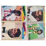 Huge Lot of Vintage Football Cards Featuring Various Players from the 1970s Era Including Teams like Dolphins, Cardinals, and Browns.