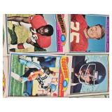 Huge Lot of Vintage Football Cards Featuring Various Players from the 1970s Era Including Teams like Dolphins, Cardinals, and Browns.