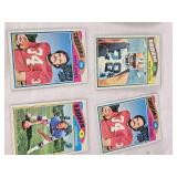 Huge Lot of Vintage Football Cards Featuring Various Players from the 1970s Era Including Teams like Dolphins, Cardinals, and Browns.