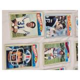 Huge Lot of Vintage Football Cards Featuring Various Players from the 1970s Era Including Teams like Dolphins, Cardinals, and Browns.