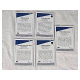 Lot of 5 Numbered Tennis Refractors Featuring Pablo Andujar, John Newcombe, Thiago Seyboth Wild, Alejandro Davidovich Fokina, and Charles Pasarell