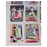 HUGE Lot of 24 Shohei Ohtani Baseball Cards featuring Elites of the Game, Souvenirs, Pitcher/Designated Hitter, and MVP Caliber cards.