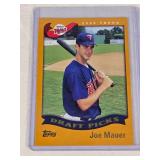 Joe Mauer Rookie 2002 Topps #622 - Minnesota Twins Baseball Card
