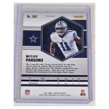 Micah Parsons Rookie 2021 Panini Mosaic Orange Reactive Prizm #362 - Dallas Cowboys Football Card
