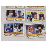 Lot of 15 1984 Leaders Vintage Baseball Cards Featuring Leaders and Notable Players