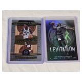 Lot of 2 Anthony Edwards Basketball Cards Panini Revolution Hardwood Legacy and Topps Levitation.