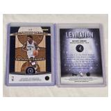 Lot of 2 Anthony Edwards Basketball Cards Panini Revolution Hardwood Legacy and Topps Levitation.