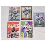 Lot of 5 Emmitt Smith Football Cards including Topps Refractor and Wheaties Promo.