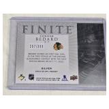 Connor Bedard Rookie 2024-25 Upper Deck SPx Finite Silver and Numbered 257/399 - Chicago Blackhawks Hockey Card