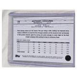 Anthony Edwards 2025 Topps Chrome Prism Refractor #77 - Minnesota Basketball Card