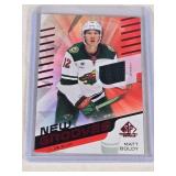 Matt Boldy 2022-23 SP Game Used New Grooves Jersey Relic - Minnesota Wild Hockey Card