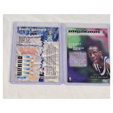 Lot of 2 Kevin Garnett Rookie Cards Including Topps Stadium Club and NBA Hoops.