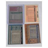 Lot of 4 Rod Carew Baseball Cards from Twins and Angels.