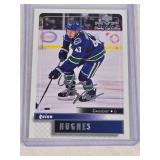 Quinn Hughes Rookie 2019-20 Upper Deck MVP Silver Auto Stanley Cup Edition #97 - Vancouver Canucks Hockey Card