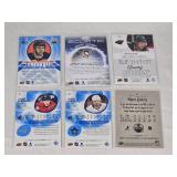 Lot of 6 Hockey Cards Featuring Connor McDavid, Sidney Crosby, Mason Shaw, Connor McMichael, Timothy Liljegren, and Wayne Gretzky. Includes Rookie and Authentic Profiles, Eclipse, and Young Guns Serie