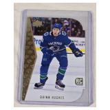 Quinn Hughes Rookie 2019-20 Upper Deck Series 1 Die Cut #5 - Vancouver Canucks Hockey Card