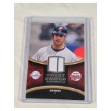 Joe Mauer 2008 Upper Deck Sweet Spot Sweet Swatch Memorabilia Game Used Relic #SS-JM - Minnesota Twins Baseball Card