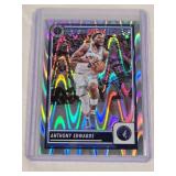Anthony Edwards 2023-24 Panini NBA Hoops Laser Refractor Prizm #87 - Minnesota Timberwolves Basketball Card