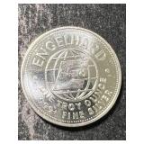 1982 ENGELHARD PROSPECTOR ROUND 1 TROY OZ .999 FINE SILVER