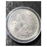 1921 US MORGAN SILVER DOLLAR UNC IN AIRTITE
