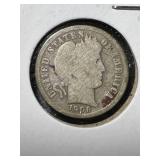1906 US BARBER DIME