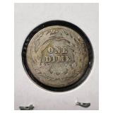 1906 US BARBER DIME