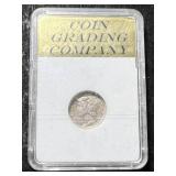 1941 US MERCURY DIME SLABBED