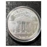 1 TROY OZ .999 FINE SILVER DONALD TRUMP ROUND IN AIRTITE