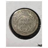 1913 US BARBER DIME