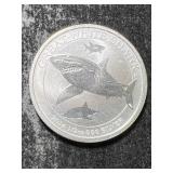 2014 AUSTRALIAN SHARK HALF TROY OZ .9999 FINE SILVER