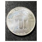 1 TROY OZ .999 FINE SILVER DONALD TRUMP ROUND