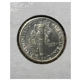 1939-D US MERCURY DIME UNC