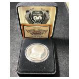 1 TROY OZ .999 FINE SILVER HARLEY DAVIDSON ROUND IN BOX