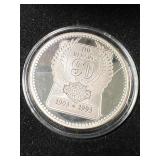 1 TROY OZ .999 FINE SILVER HARLEY DAVIDSON ROUND IN BOX