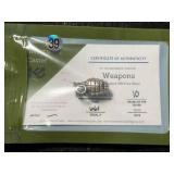 10 GRAMS .999 FINE SILVER HAND POURED GRENADE