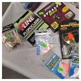 Large lot of Spider Wire, P-Line, Booyah, Zoom, Gami, Booyah, Terminator