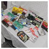 Large Lot of Yum, P-Line, Spider Wire, Net Bait, Zoom, Eagle Claw