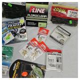 Large Lot of Yum, P-Line, Spider Wire, Net Bait, Zoom, Eagle Claw
