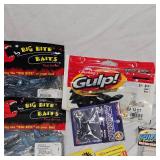 Large Lot of P-line, Stealth, Big Bait, Owner, Gulp, Zoom Booyah
