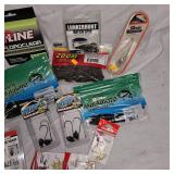 Large Lot of Tackle, P-Line, Yamamoto, Zoom, Eagle Claw, Booyah, Gulp