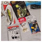 Large Lot of Tackle, Strike King, Booyah, Gami, Mustad, Yamamoto