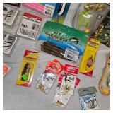 Large Lot of Tackle Spiderwire, VMC, Booyah, Freedom, Yamamoto