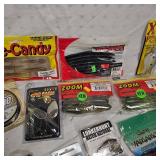 Huge Lot of Fishing Trilene, Zoom, StrikeKing, Gami, Yamamoto, Northland