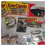 Huge Lot of Fishing Trilene, Zoom, StrikeKing, Gami, Yamamoto, Northland
