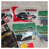 Lot of Berkley Flouro, Booyah, Yum, Yamamoto, Dip It