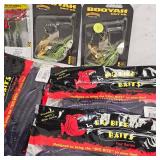 Lot of Tackle, Booyah, Big Bite, Zoom, Yamamoto, P-Line, VMC, Owner