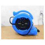 NEW - B-Air 1/4 HP Air Mover Blower Fan for Water Damage Restoration Carpet Dryer Floor Home and Plumbing Use in Blue