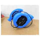 NEW - B-Air 1/4 HP Air Mover Blower Fan for Water Damage Restoration Carpet Dryer Floor Home and Plumbing Use in Blue